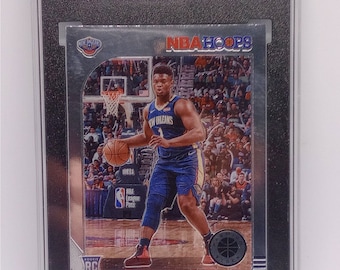 Zion Williamson 2019-20 Panini NBA Hoops Premium Stock #258 Rookie Card SGC 10 Gem Mint Graded Card