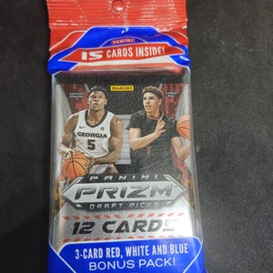 Panini Prizm Draft Picks 2020-21 NBA Basketball Exclusive Cello Pack - Neu ab Werk versiegelt - Bonus Pack Rot, Weiß und Blau Prizms 3 Karten