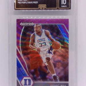 Grant Hill 2021-22 NBA Panini Prizm Draft Picks #90 Purple Wave Prizm Duke Card - Classificata GMA 10 Gem Mint