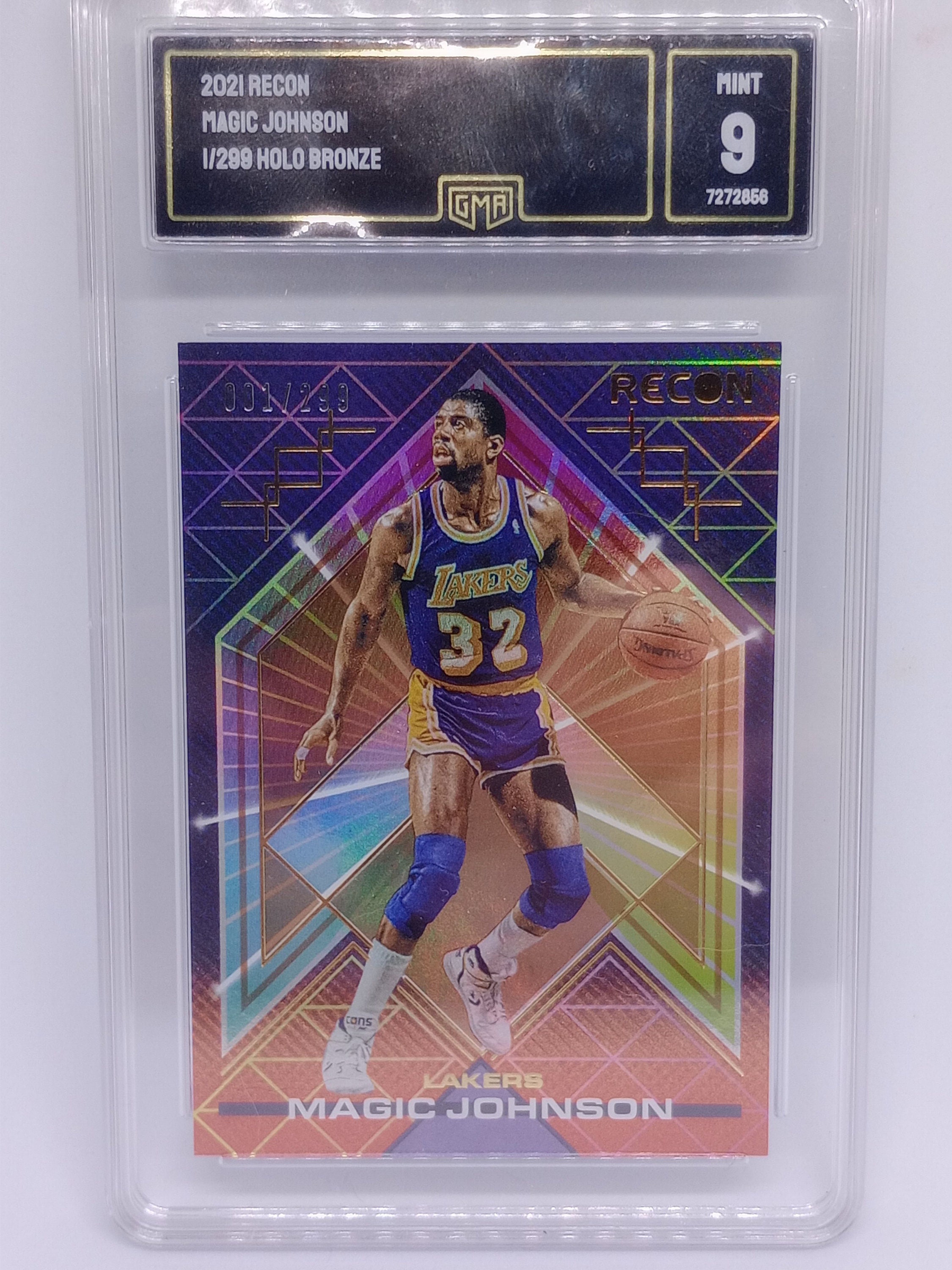Magic Johnson 2021-22 NBA Panini Recon #195 Holo Bronze Parallel