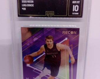 Luka Doncic 2020-21 NBA Panini Recon #28 Recon Card - GMA 10 Gem Mint Graded
