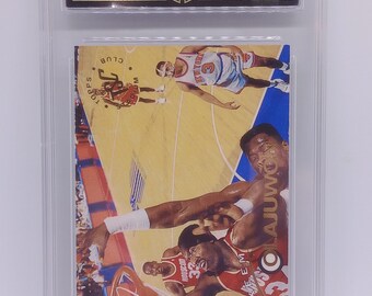 Hakeem Olujawon 1994 Topps Stadium Club #79 GMA 8 Mint Graded NBA Card