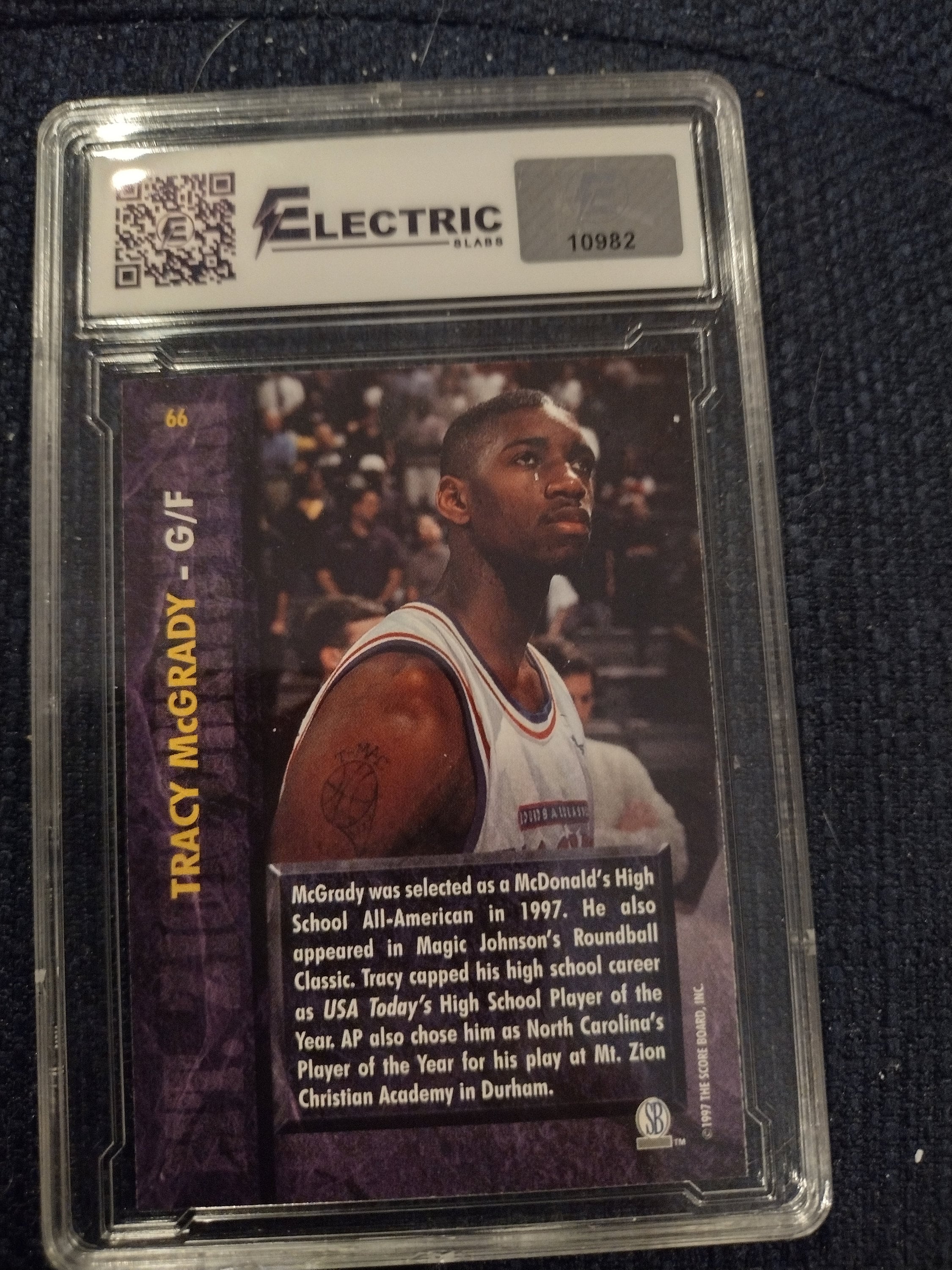 Tracy Mcgrady 1997 the Scoreboard #66 Basketball Rookies