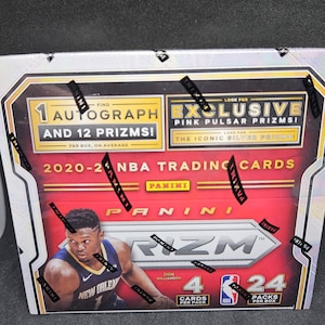 Panini Prizm 2020-21 NBA Basketball 24 Pack Retail Box Exclusive - New Factory Sealed - 1 Autograph & 12 Prizms Guaranteed