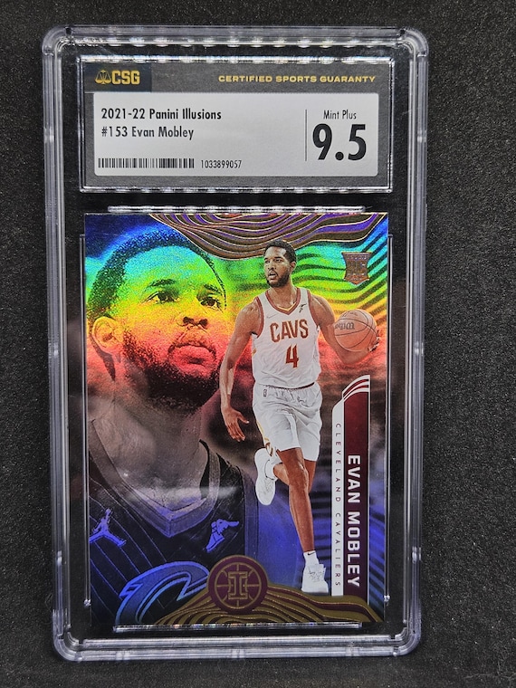 Evan Mobley 2021-22 NBA Panini Illusions #153 Holo Rookie Card