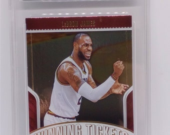 Lebron James 2018-19 NBA Panini Contenders #20 Winning Ticket Insert Hologram Card - GMA 10 Gem Mint Graded