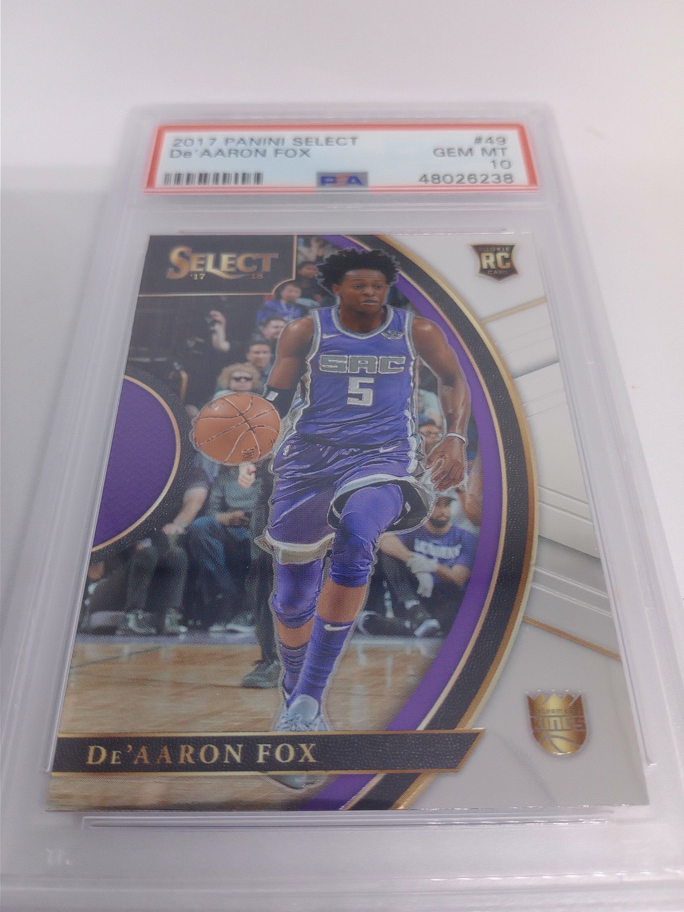 NBAカードDe'Aaron Fox RC auto /49