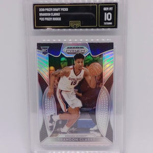 Brandon Clarke Panini Prizm Draft Picks #20 Prizm Rookie Card GMA 10 Gem Mint Graded NBA Card 2019