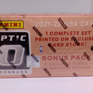Panini Donruss Optic 2021-22 NBA Komplettes Werksset mit Bonuspaket - Brandneu ab Werk versiegelt