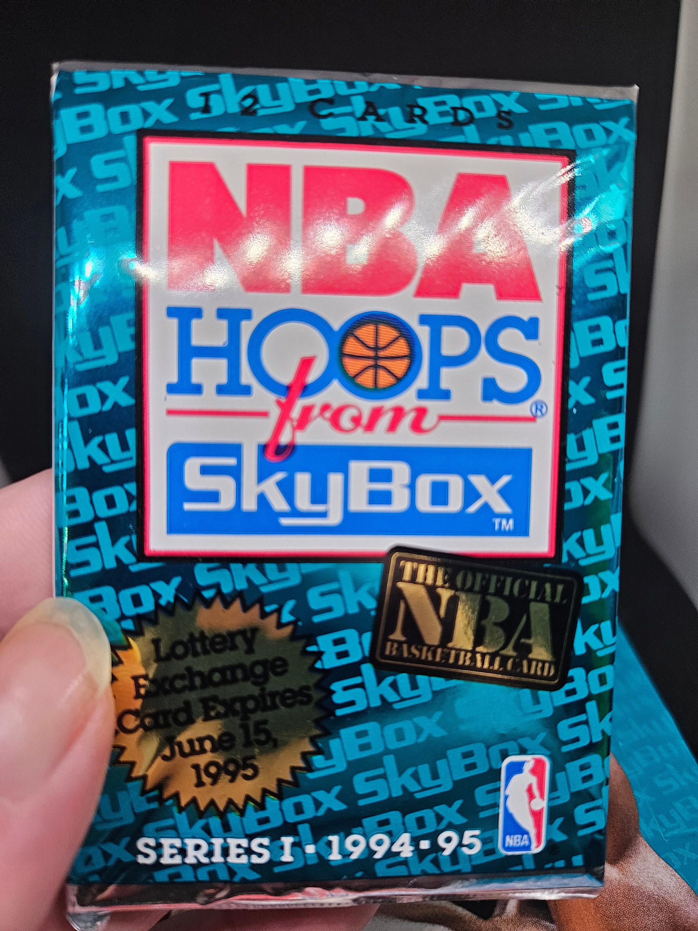 NBA Hoops Skybox 1994-95 Series 1 Basketball Cards - 1 Pack of 12 Cards - New Factory Sealed