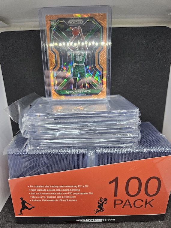 LOT of 100 Premium Hard Plastic Toploaders + 100 Penny Sleeves + 5 Thick Magnetic Card Cases + 1 Rookie Card - ALL NEW Factory Sealed - Etsy LOT of 100 Premium Hard Plastic Toploaders + 100 Penny Sleeves + 5 Thick Magnetic Card Cases + 1 Rookie Card - ALL NEW Factory Sealed - Etsy