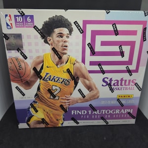 Panini Status 2017-18 NBA Basketball Hobby Box - New Factory Sealed - 1 Autograph 10 Rookie Cards 10 Inserts/Parallels/Prizms Guaranteed