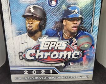 2021 Topps Chrome MLB Baseball Mega Box - New Factory Sealed - Guaranteed 10 X-Fractor Parallels