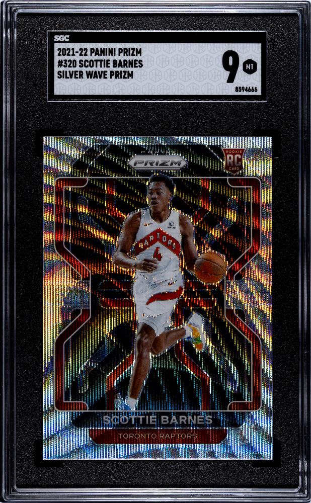 Scottie Barnes 2021 NBA Panini Prizm #320 Silver Wave Prizm Rookie