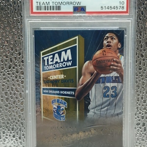 Anthony Davis 2012 Panini Brilliance #19 NBA Basketball "Team Tomorrow" Insert Rookie Card - PSA 10 Gem Mint Graded image 1