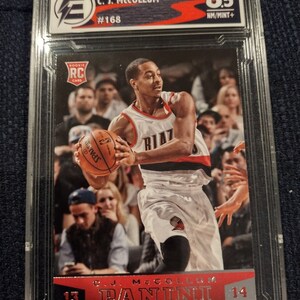 CJ McCollum 2013 NBA Panini #168 Rookie Card - ECG 8.5 Near Mint Plus Graded