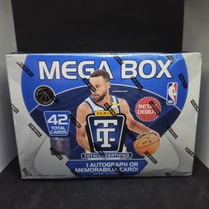 Caja Mega exclusiva de baloncesto NBA 2024-25 totalmente certificada por Panini - Nueva y sellada de fábrica - 1 autógrafo/inserto