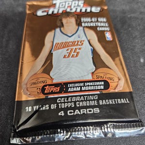 Pack de vente au détail de basket-ball Topps Chrome 2006-07 de la NBA - Neuf, neuf scellé en usine - Cartes de recrue