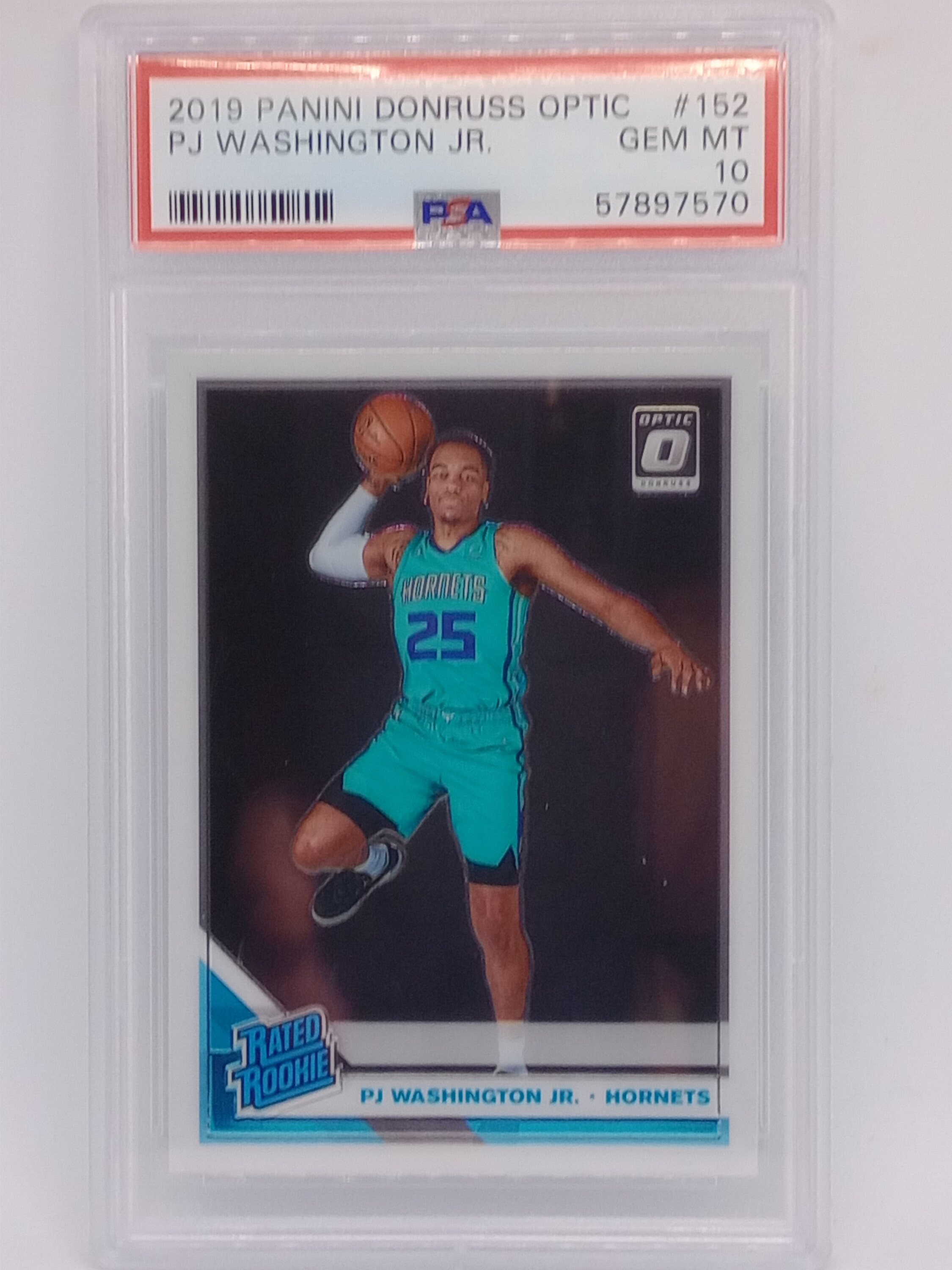 PJ Washington Jr 2019-20 NBA Panini Donruss Optic #152 Rated 