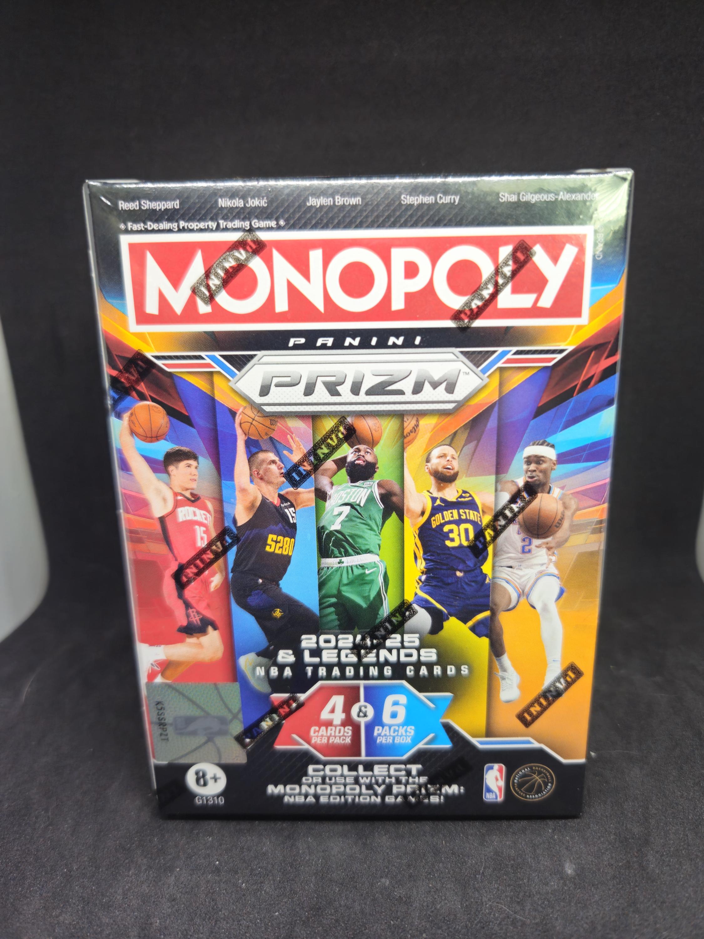 monopoly panini prizm: 2024-25 nba basketball trading cards booster box Prizm RARE CARDS 2024-25 Panini Prizm Monopoly NBA