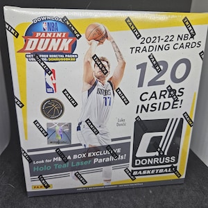Mega Box exclusiva da Panini Donruss 2021-22 NBA Basketball - Novo, lacrado de fábrica - 120 cards - Cards para novatos