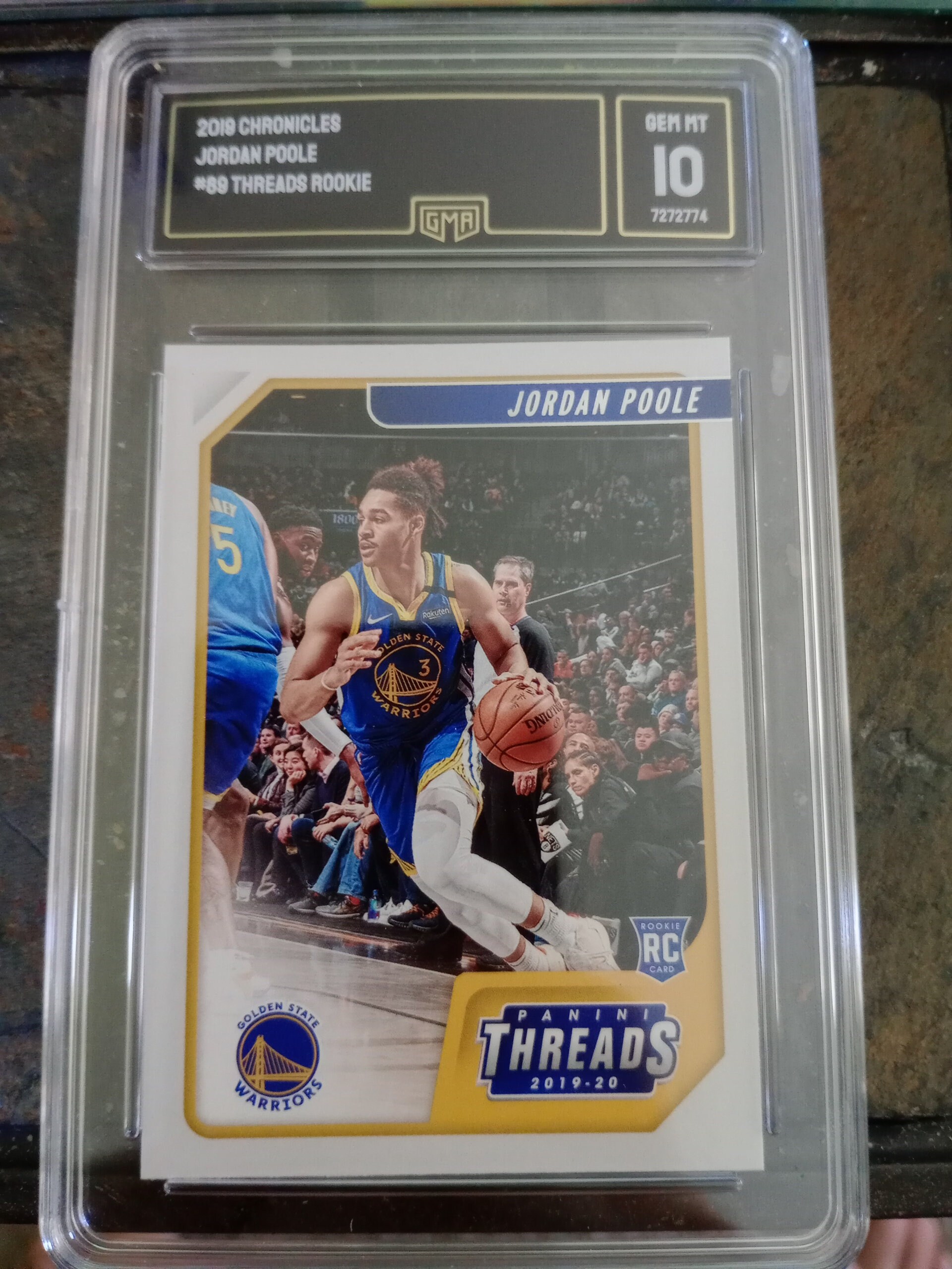 Jordan Poole 2019 Panini Chronicles Threads Rookie Card #89