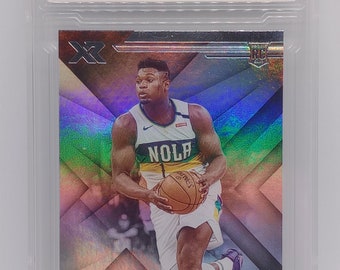 Zion Williamson 2019 Panini Chronicles #271 XR Holo Rookie Card ECG 9 Mint Graded NBA Card
