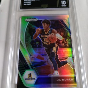 Ja Morant 2021 Prizm Draft Picks #64 Silver Prizm NBA Card GMA 10 Gem Mint Graded