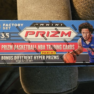 Panini Prizm 2021-22 NBA Komplette Factory Set Box 335 Karten (Alle Silver Wave Prizms) - Neue Fabrik versiegelt - Bonus 5 Hyper Prizms