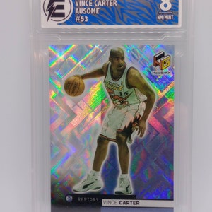 Vince Carter 1999 Oberdeck HoloGrFX Ausome Air Canada #53 ECG 8 Mint Graded NBA Karte