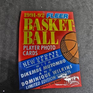 NBA Fleer 1991-92 basketbalkaarten update-serie - nieuwe fabriek verzegeld - 1 pak van 14 kaarten - Spelersfoto's