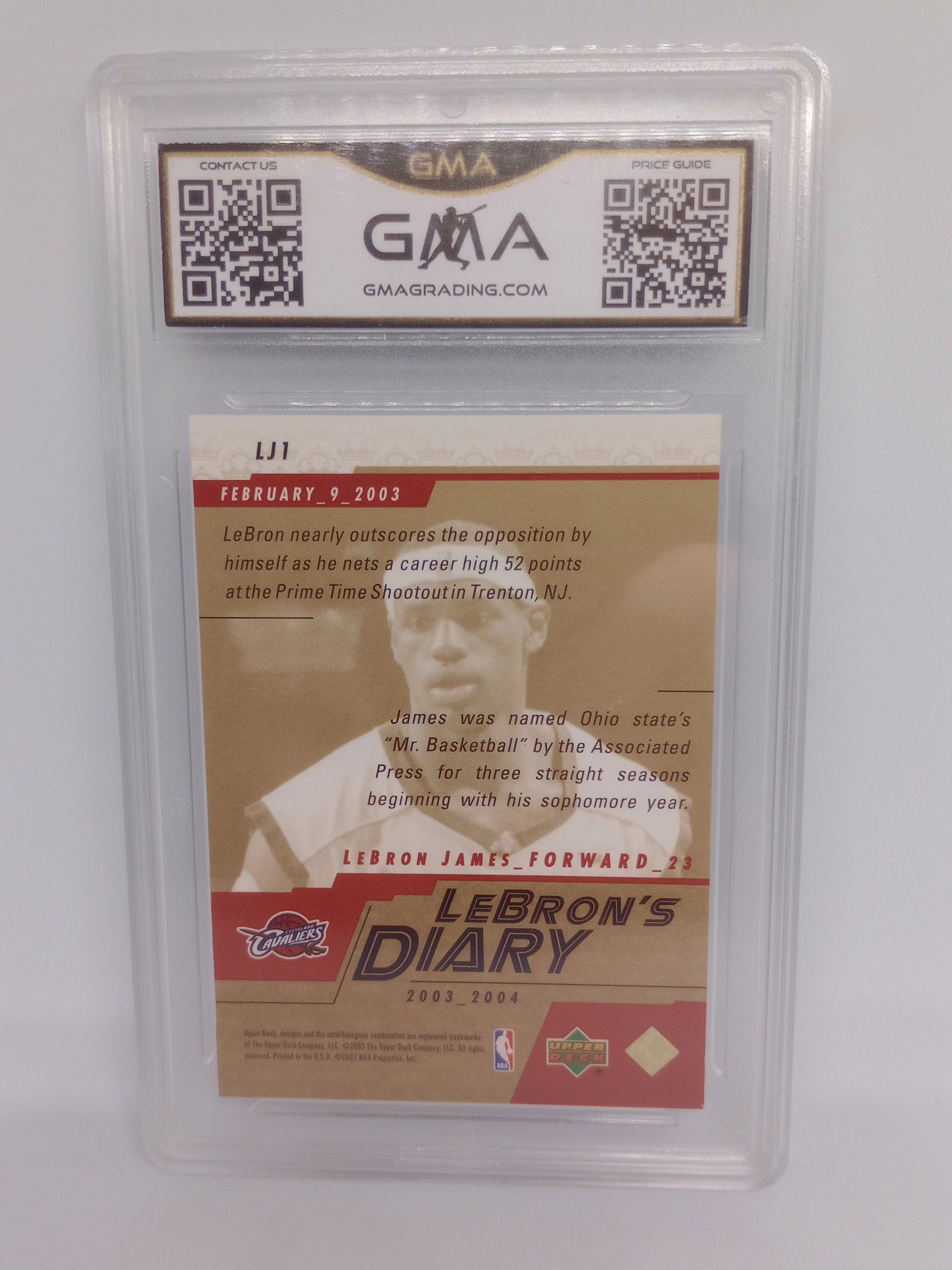 レブロン・ジェームズ 2003-04 NBA アッパーデッキ #LJ1 レブロンズ