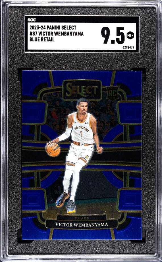 Victor Wembanyama 2023-24 NBA Panini Select #87 Blue Retail 