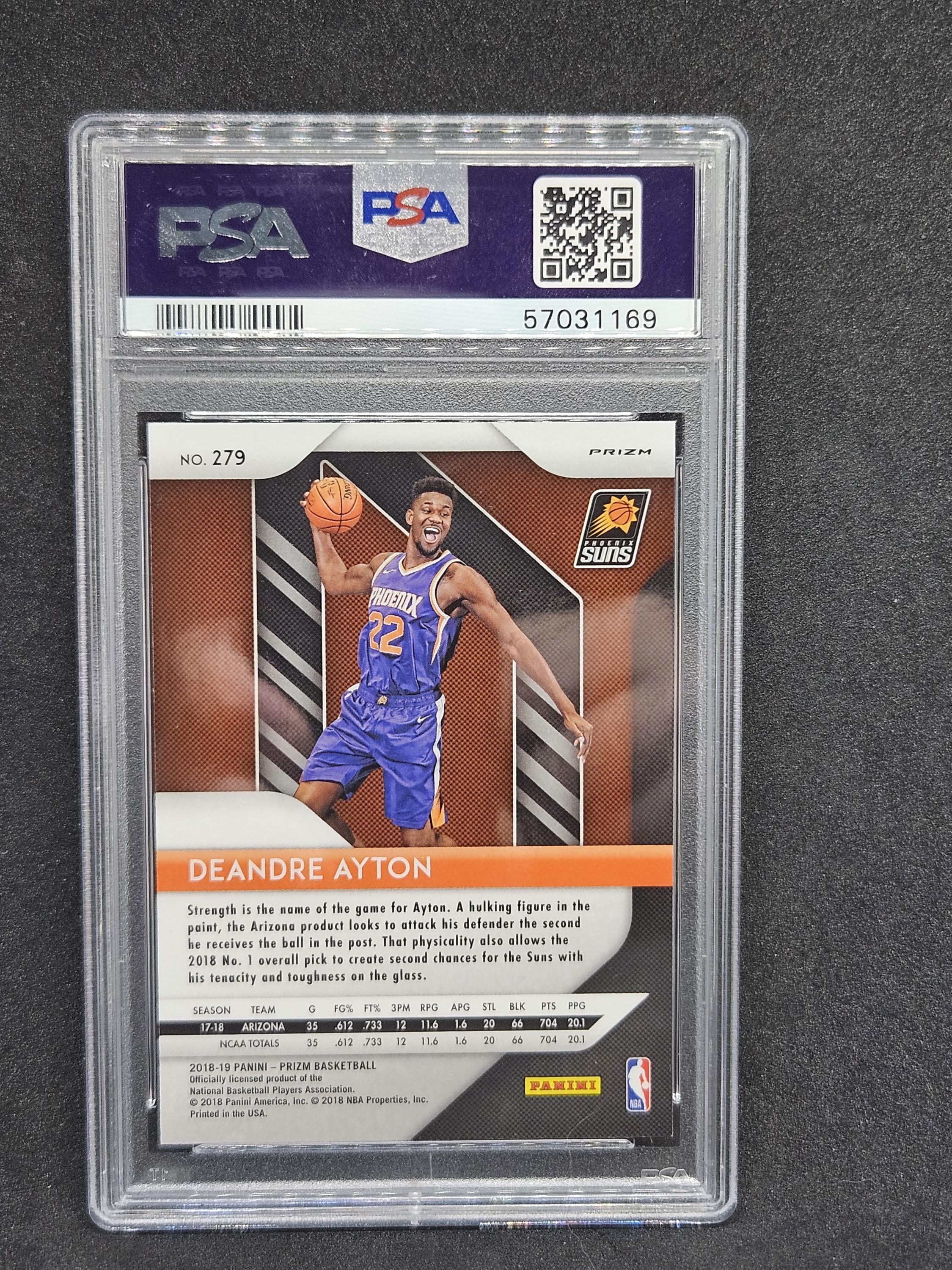 Deandre Ayton 2018 NBA Panini Prizm #279 Red White Blue