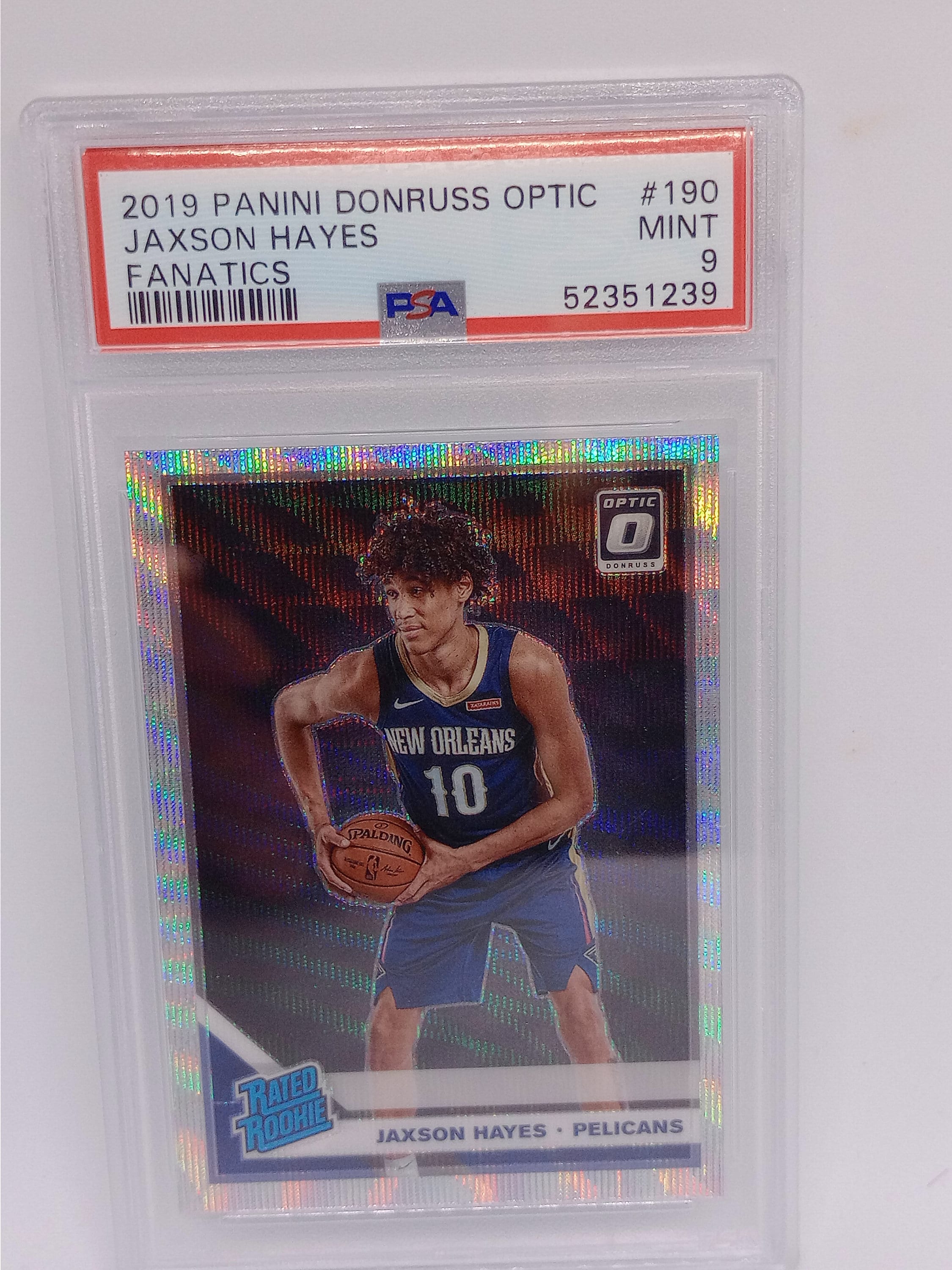 Jaxson Hayes 2019 Panini Donruss Optic 190 PSA 9 Mint Graded NBA 