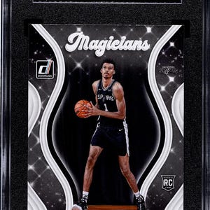 Victor Wembanyama 2023-24 NBA Panini Donruss #10 Magier Insert Rookie Karte SGC 10 Gem Mint Graded