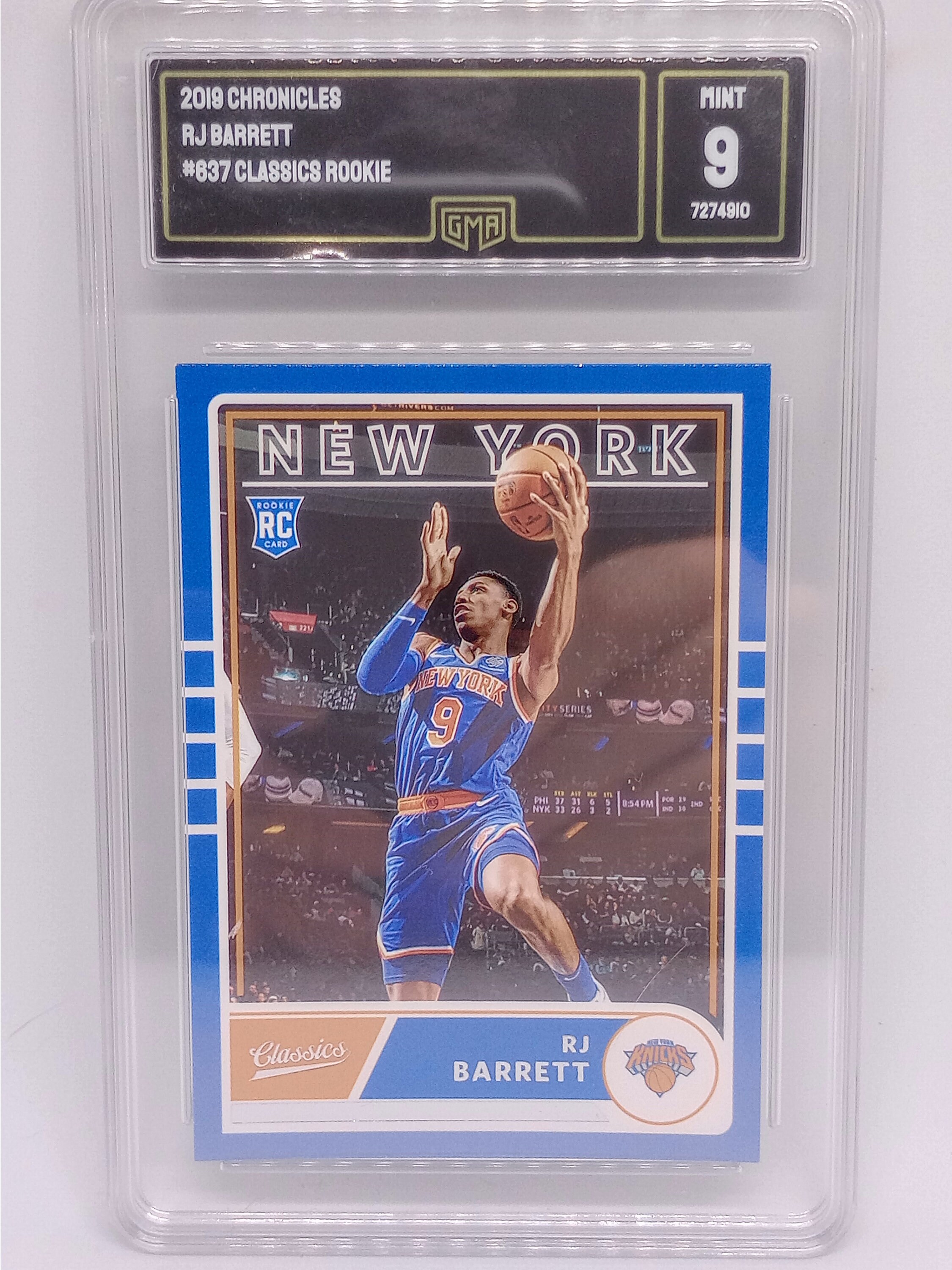RJ Barrett 2019-20 NBA Panini Chronicles #637 Classics Rookie Card 