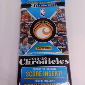 Pack économique exclusif de violoncelle Panini Chronicles NBA Basketball 2019-2020 - 15 cartes - Rookie Morant & Zion