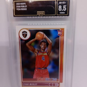 Evan Mobley 2021 Panini Hoops #234 Rookie GMA 8.5 Mint Graded NBA Card