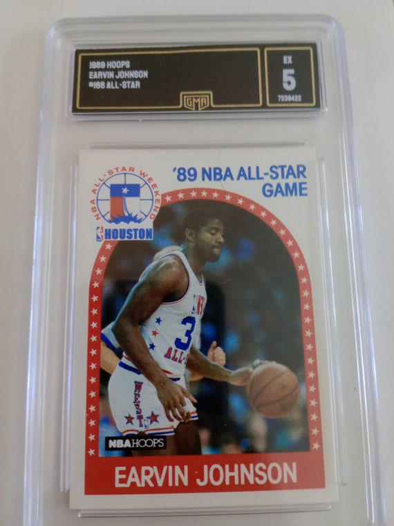Earvin Magic Johnson 1989 Hoops All-star #166 GMA 5 EX
