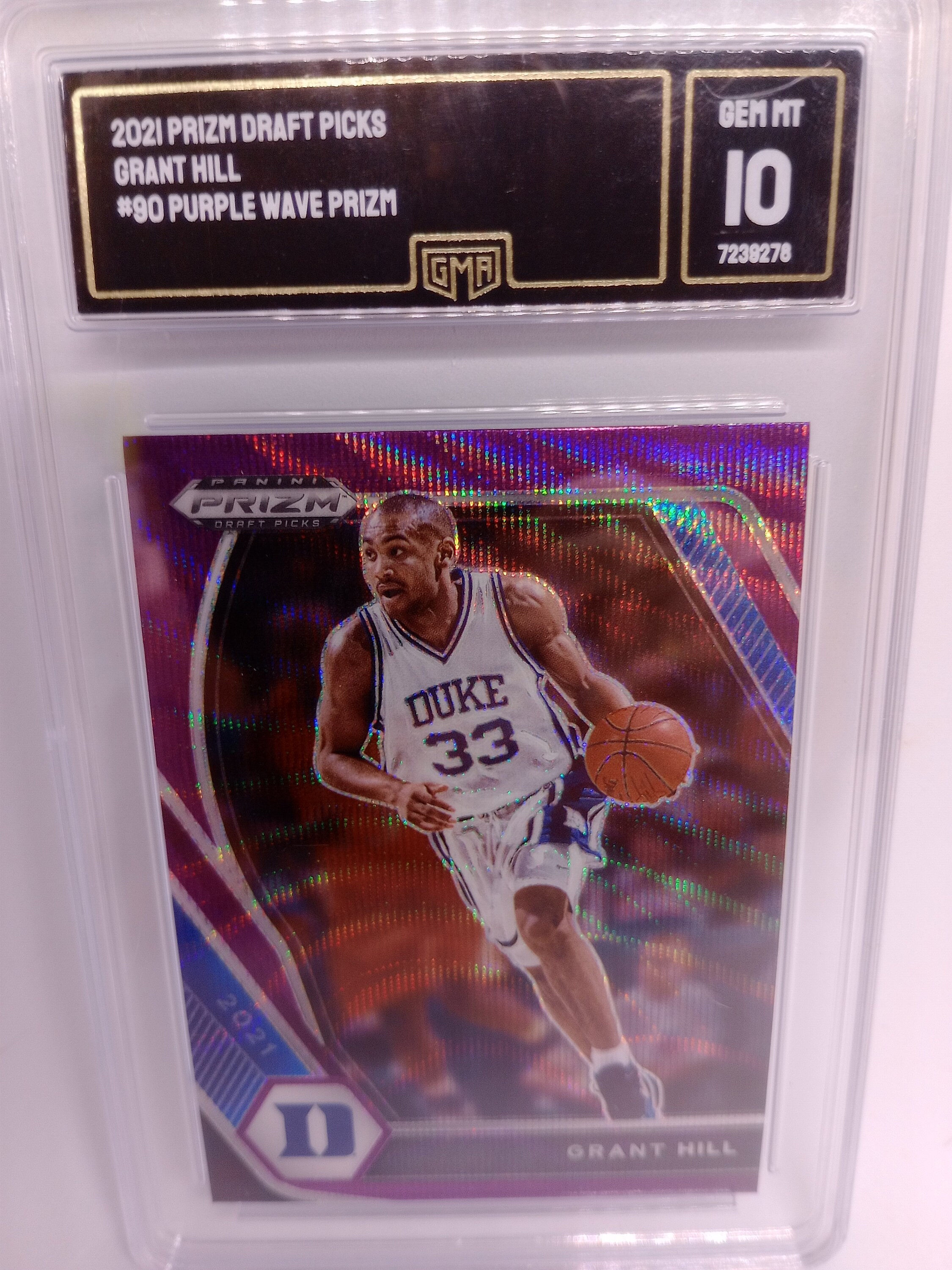 Grant Hill 2021-22 NBA Panini Prizm Draft Picks #90 Purple Wave