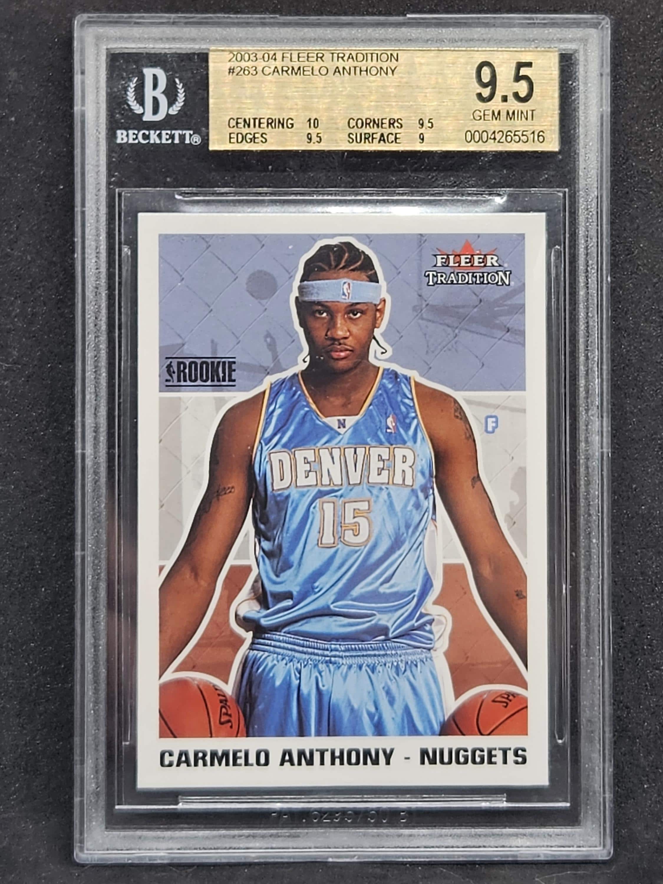 Carmelo Anthony 2003 NBA Fleer Tradition #263 Rookie Card
