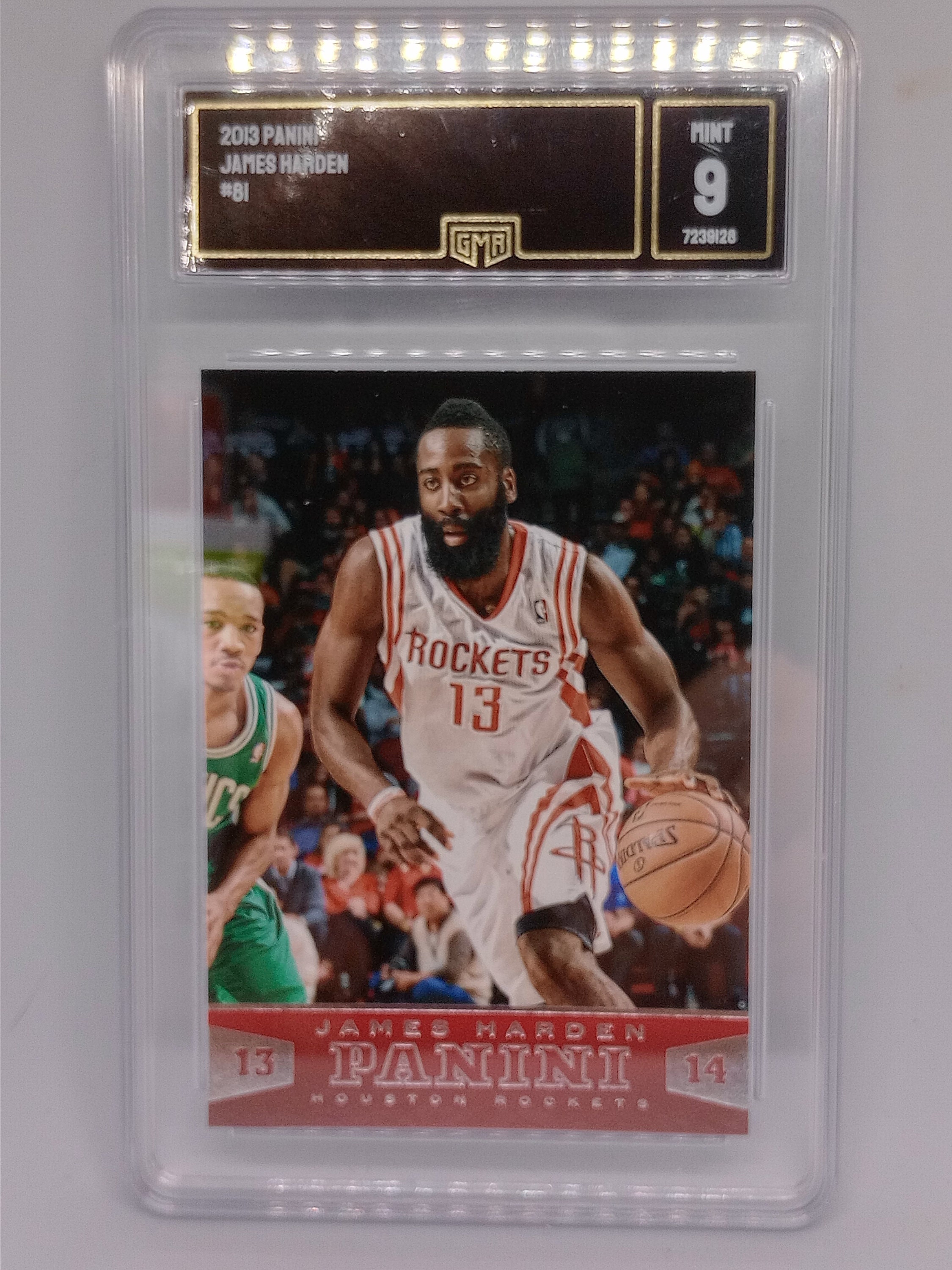 James Harden 2013-14 Panini #81 Rockets Card - GMA 9 Mint