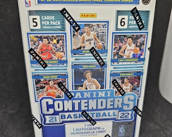 Panini Contenders 2021-22 Basketball NBA Blaster Box - Brand New Factory Sealed - 1 Autograph or Memorabilia Card