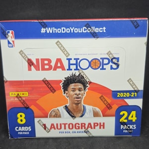Panini NBA Hoops 2020-21 Basketball 24 Pack Retail Box - New Factory Sealed - 1 Autograph & 24 Parallels/Inserts Guaranteed