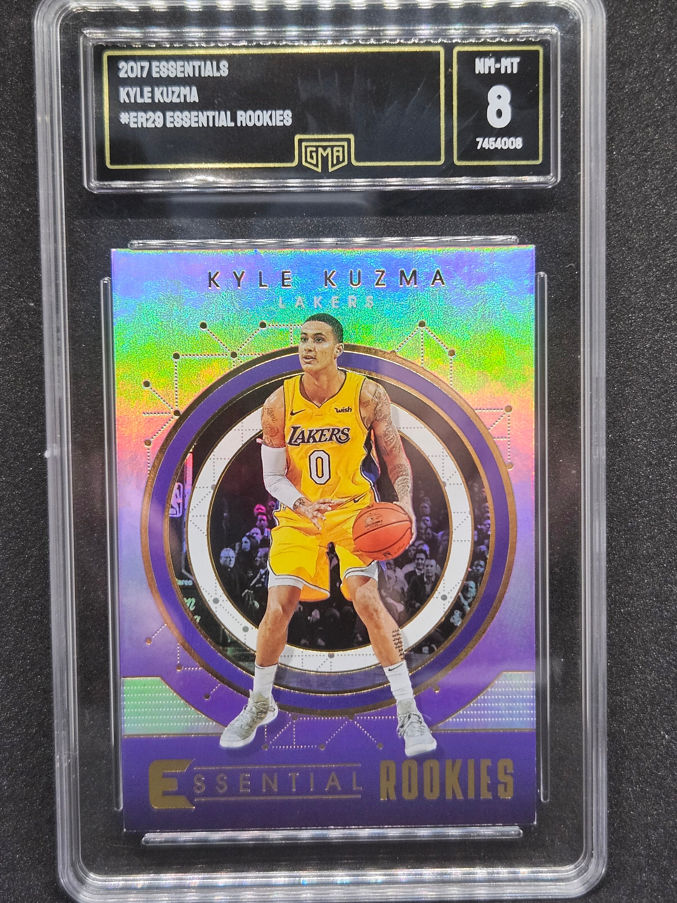 Kyle Kuzma Rookie Card 2017 Panini Essential Rookies 3ER-29 GMA 8 