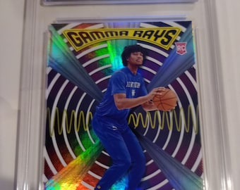 Shaedon Sharpe 2022-23 NBA Panini Chronicles Draft Picks #Zg-SsH Gamma Rays Rookie Card - GMA 10 Gem Mint Graded