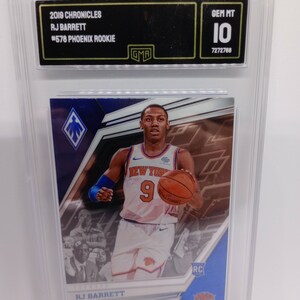 Raj Barrett 2019 Panini Chroniken Phoenix Rookie Karte #578 GMA 10 Gem Mint Graded NBA Perfection
