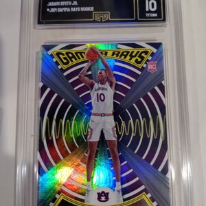 Jabari Smith Jr 2022-23 NBA Panini Chronicles Draft Picks #ZG-jsm Gamma Rays Rookie Card - GMA 10 Gem Mint Graded