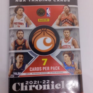 Pack de vente au détail de basket-ball NBA Panini Chronicles 2021-22 - 7 cartes - Neuve scellée en usine